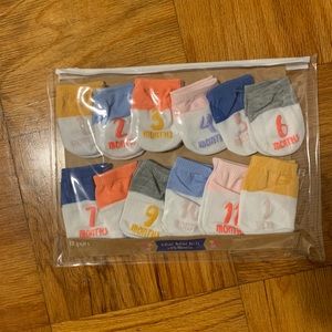 Baby month anniversary socks NEW